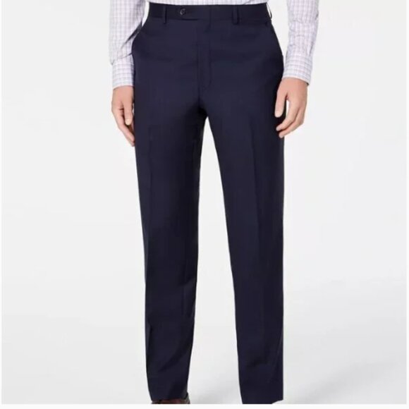 Ralph Lauren Men's 38W x 32L Slim Fit Stretch Dress Pants Slacks, Navy NWT - Picture 1 of 4